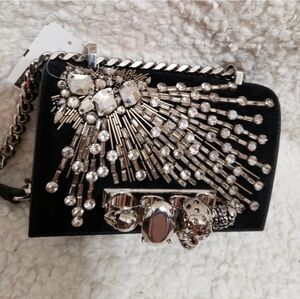 Alexander McQueen Mini Embellished Jewelled Satchel